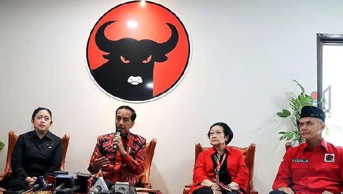 Konferensi pers selepas pembukaan Rakernas III PDIP di Sekolah Partai Lenteng Agung, Jakarta Selatan, Selasa (6/6/2023). (PDIP)