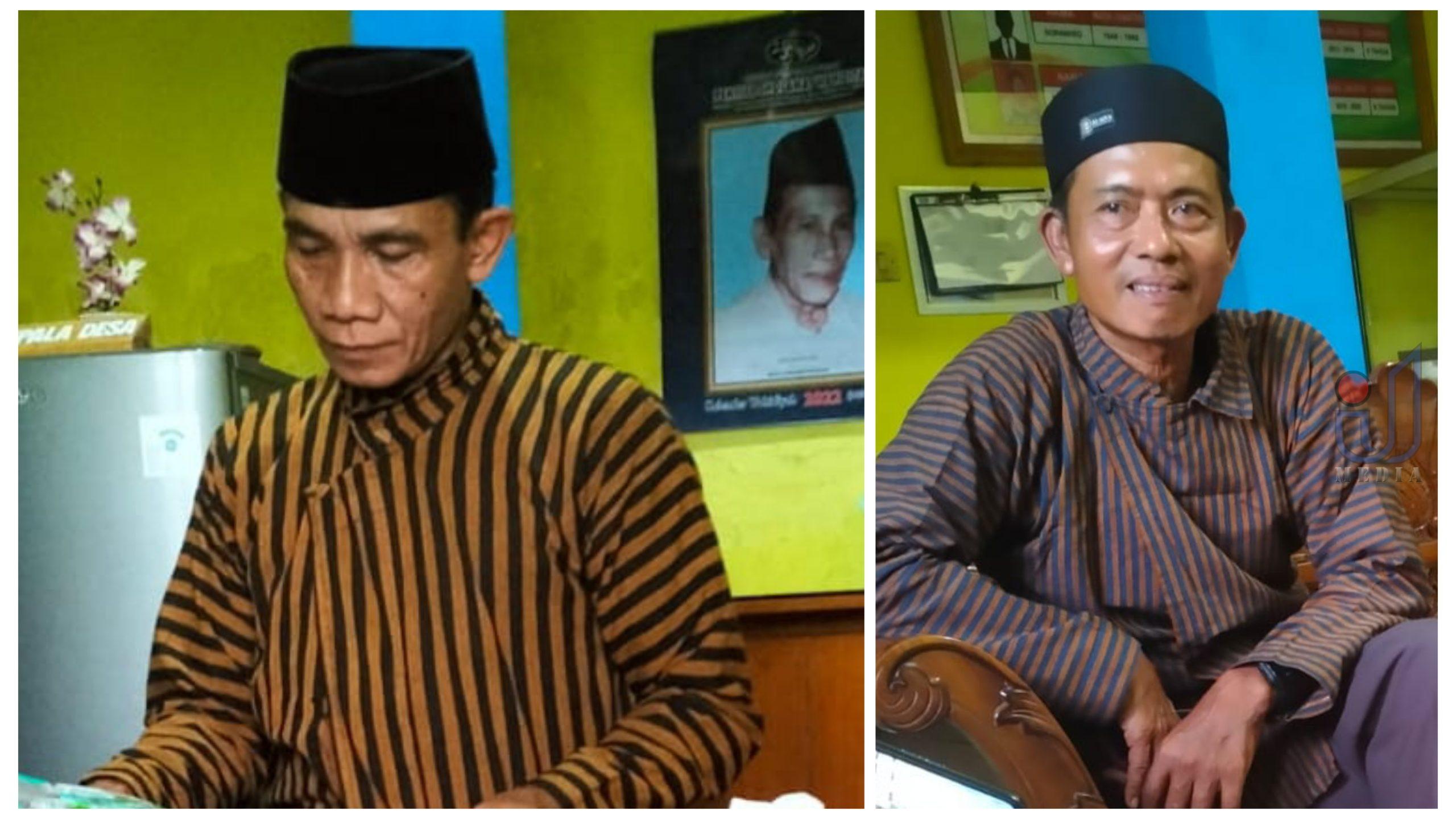 Kades Kartoharjo (kiri), Ketua Gapoktan Tani Makmur (kanan)