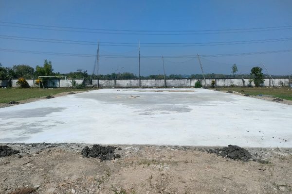 Peduli Terhadap Olahraga, Pemdes Banjaransari Bangun Lapangan Voli Lapangan Voli Desa Banjaransari, Kecamatan Padas, Kabupaten Ngawi