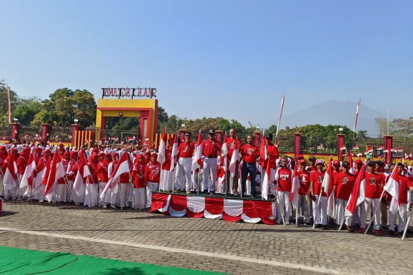 Sambut HUT RI ke 79, Seribu Suara Untuk Indonesia Satu dari SMAN 1 Ngrambe SMAN 1 Ngrambe Ngawi