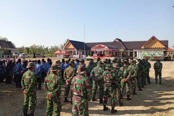Satgas TMMD 121 Ngawi Ikuti Upacara Peringatan HUT ke-79 Kemerdekaan RI