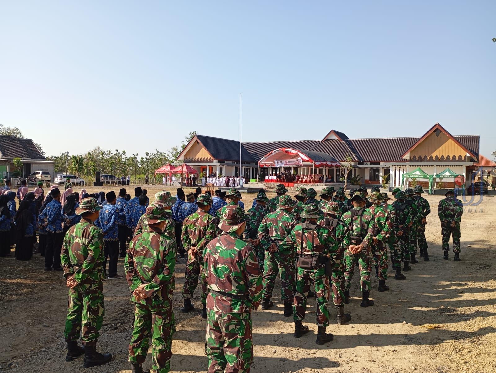 Satgas TMMD 121 Ngawi Ikuti Upacara Peringatan HUT ke-79 Kemerdekaan RI
