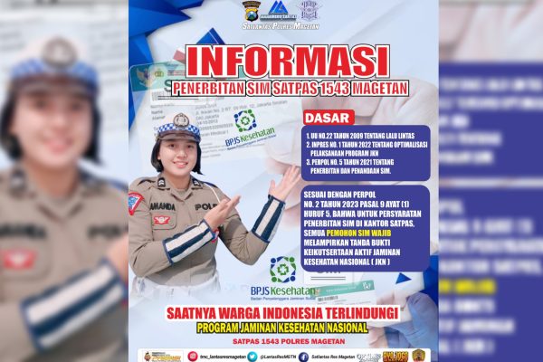 Permohonan SIM Wajib Melampirkan JKN, Begini Penjelasan Polres Magetan