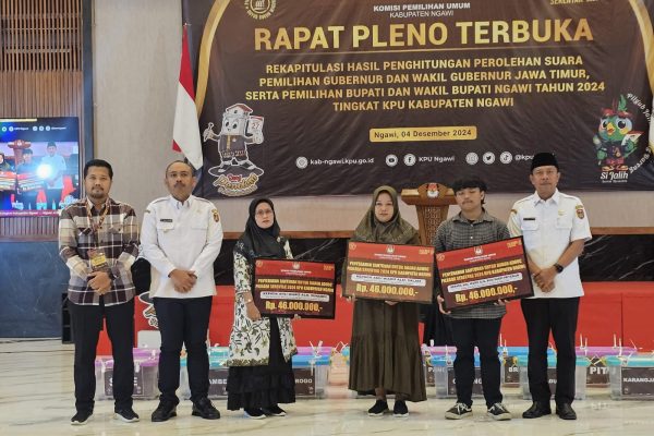 Meninggal Saat Tugas, Ahli Waris Dapat Santunan dari KPU Ngawi
