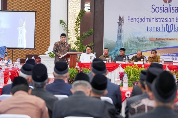 Sosialisasi di Kota Bukittinggi, Sertipikat Tanah Ulayat Adalah Hak Masyarakat Hukum Adat