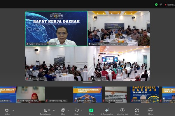 Rakerda Kanwil BPN Provinsi Sulawesi Tenggara, Sekjen Kementerian ATR/BPN: Core Institusi Kita adalah Pelayanan