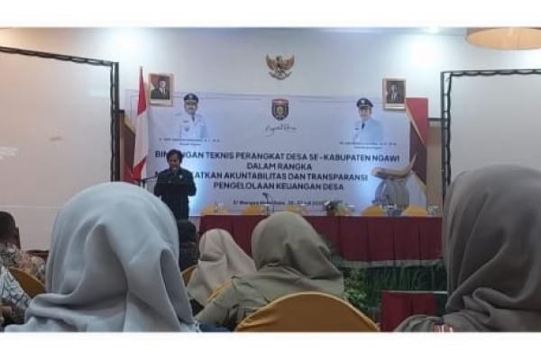 Pemdes di Ngawi Ikuti Bimtek Pengelolaan Dana Desa, Setiap Peserta Rp.3,5 Juta