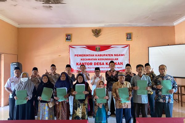 Dukung Percepatan Sertipikasi Wakaf, Kepala Kantah Ngawi Hadiri AIW Masal Sertifikasi