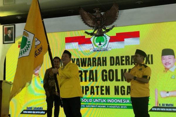 Imam Nasrullah Terpilih Aklamasi sebagai Ketua DPD Golkar Ngawi