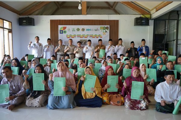 BPN Ngawi : 77 Bidang Tanah Wakaf Diiikrarkan Serentak di Kecamatan Kendal
