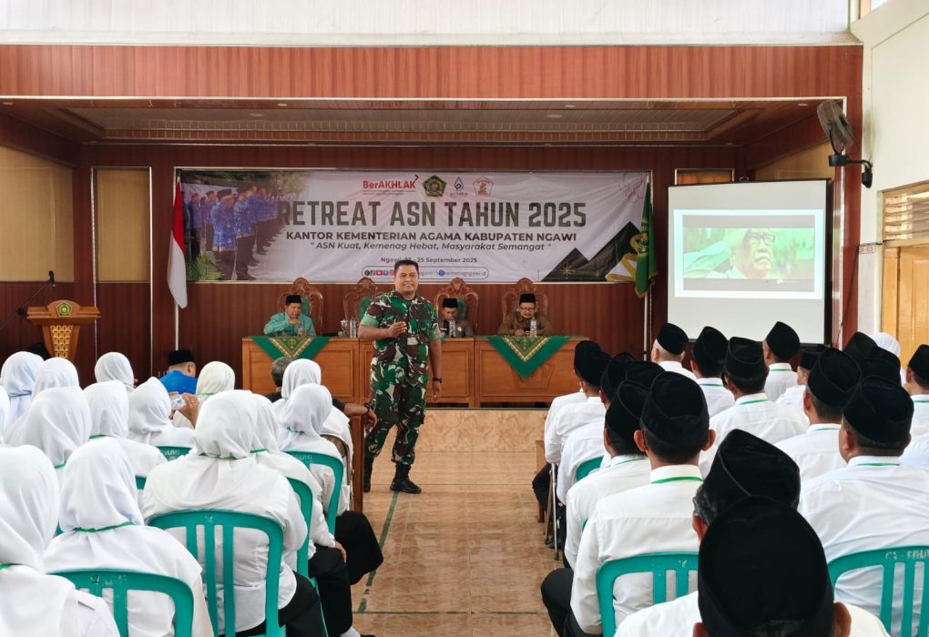 Tanamkan Disiplin dan Nasionalisme ASN, Dandim 0805/Ngawi Berikan Pembekalan Bela Negara