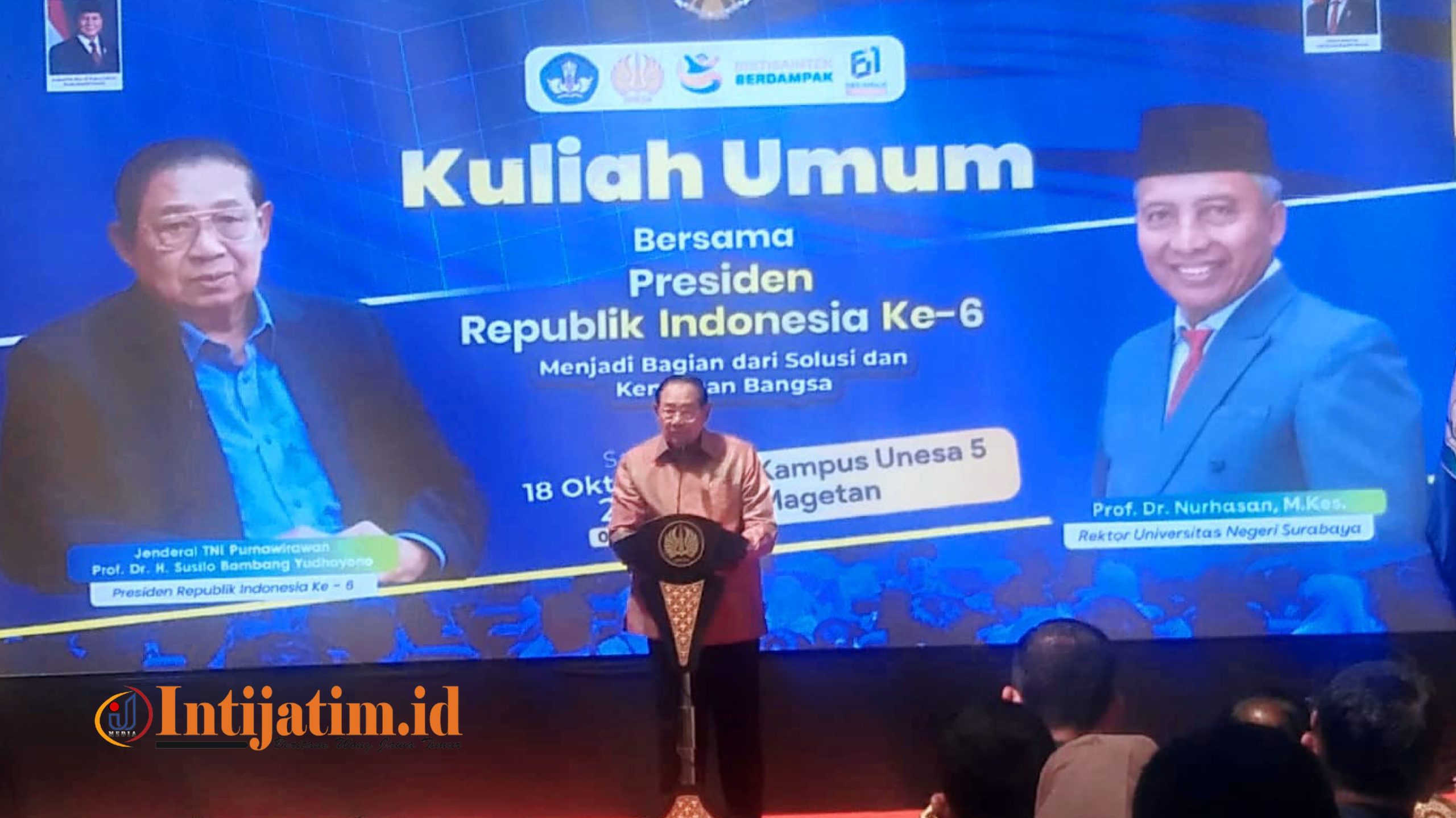 Presiden ke-6 RI, SBY Berikan Kuliah Umum di UNESA Magetan