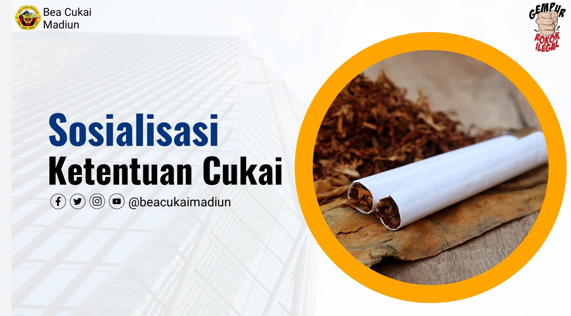 Bea Cukai Madiun Tegaskan Aturan Cukai, Pelaku Usaha Diminta Patuh Regulasi